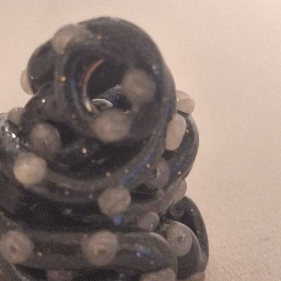 Artisan Handmade DnD D4 Holographic Dice Resin Pendant with Polymer Tentacles - Picture 5 of 8